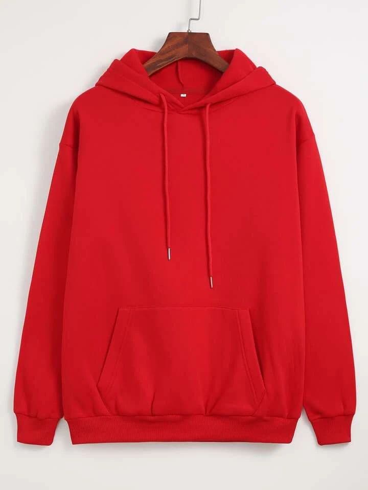 Eagilo Red Pullover Hoodie