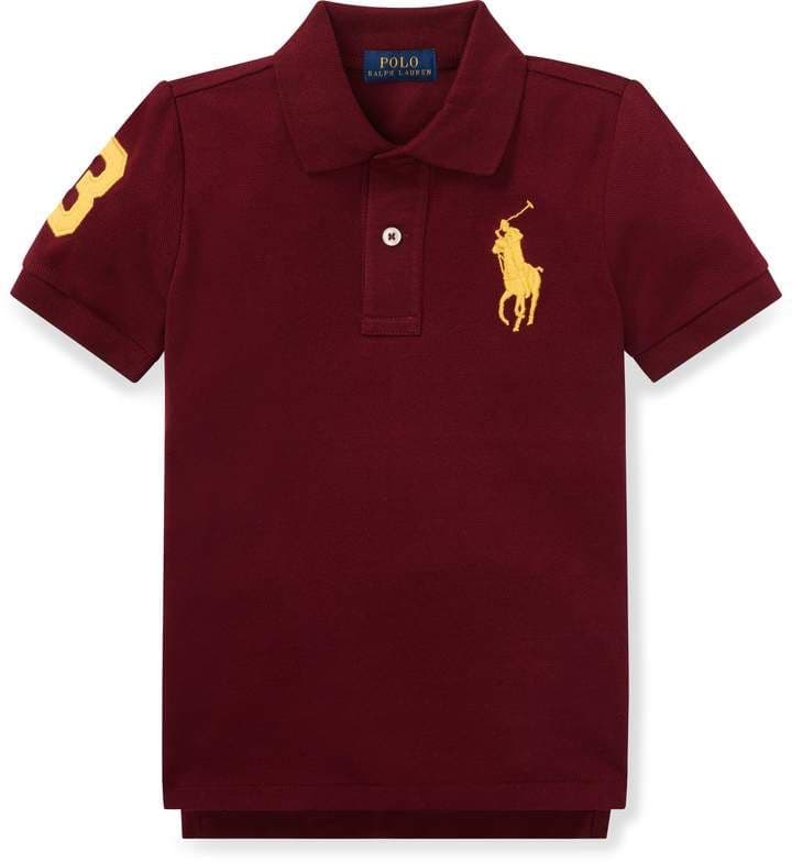 Eagilo Maroon Classic Polo Polo T-Shirt