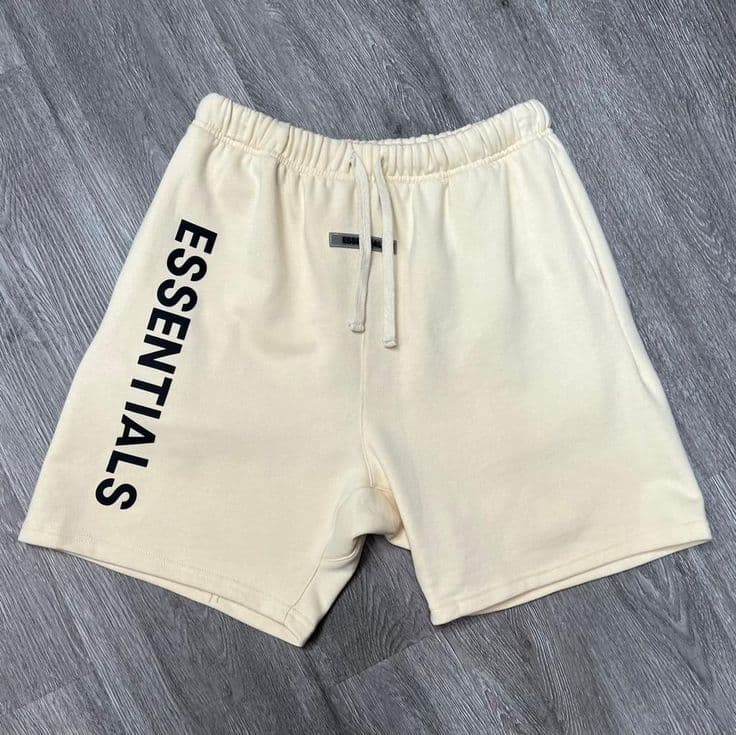 Eagilo Cream Casual Drawstring Shorts image 5