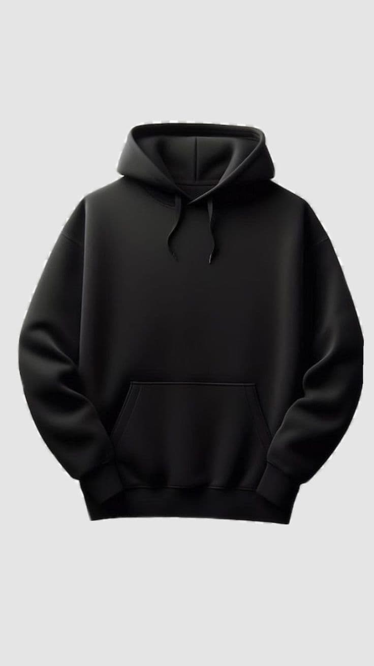 Eagilo Black Pullover Hoodie image 3