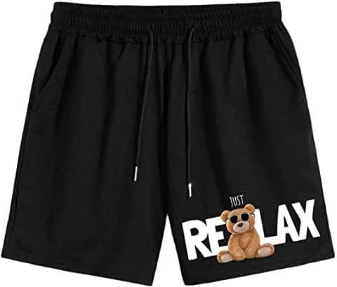 Eagilo Black Casual Drawstring Shorts image 4